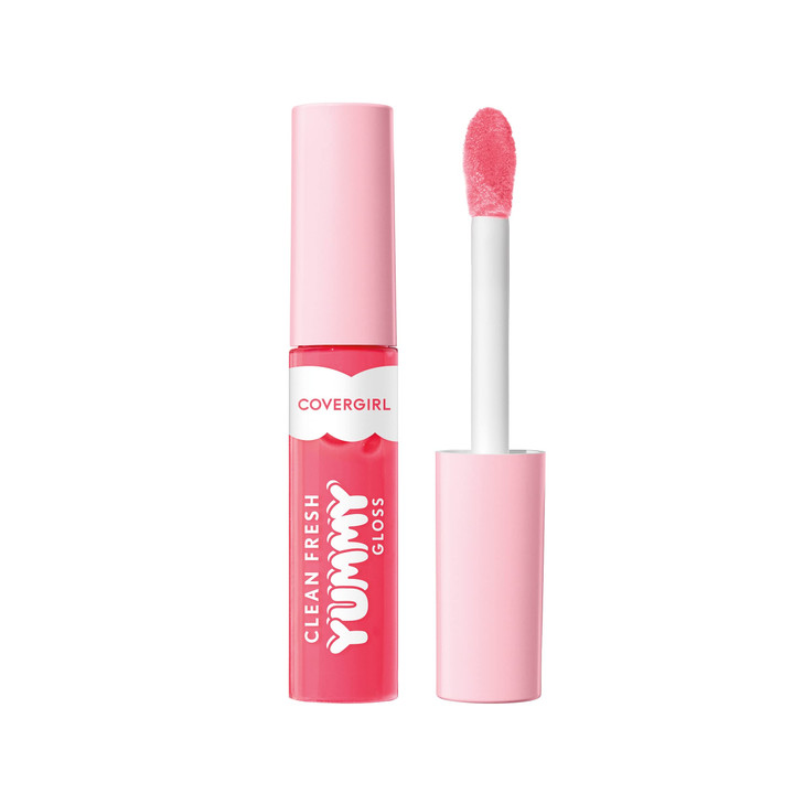 COVERGIRL Clean Fresh Yummy Gloss Lip Gloss Sheer Natural Scents Vegan Formula Glamingo Pink