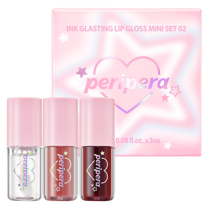 Peripera Ink Glasting Lip Gloss NonSticky Gloss Shine 4XL Wand for Easy Application Korean Lip Gloss Fuller Looking Lips