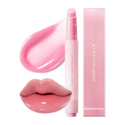 Nature Republic HONEY MELTING LIP PLUMPING 11 PINK SOFT LIP STICK Tint Plump Hydrating Gloss Moisturizing balms Volumizi