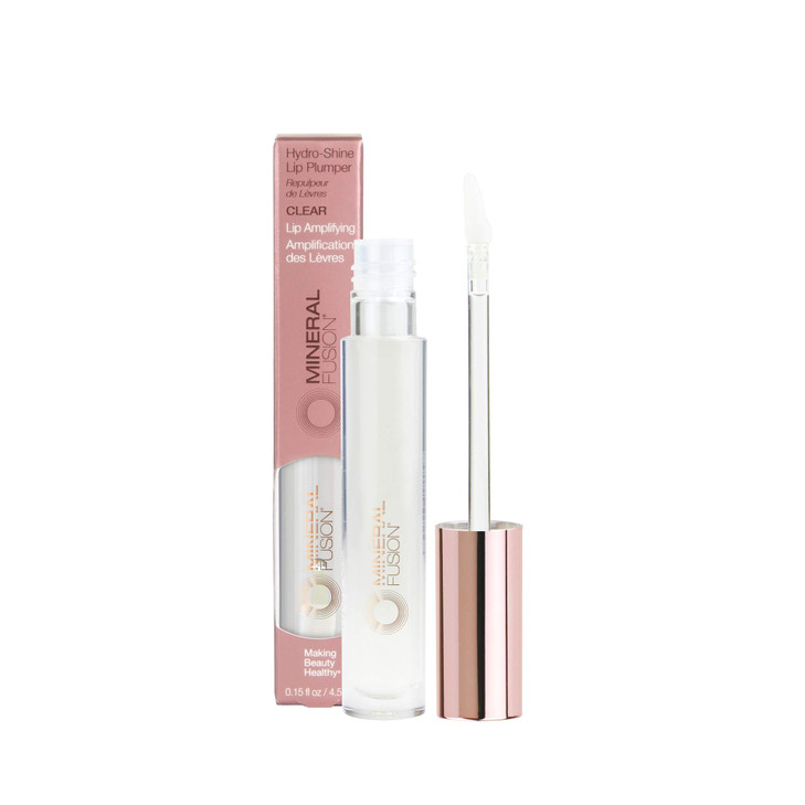 Mineral Fusion HydroShine Lip Gloss Plumper Clear 015 Ounce