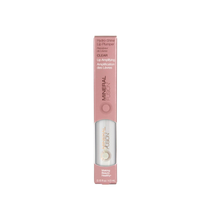 Mineral Fusion HydroShine Lip Gloss Plumper Clear 015 Ounce