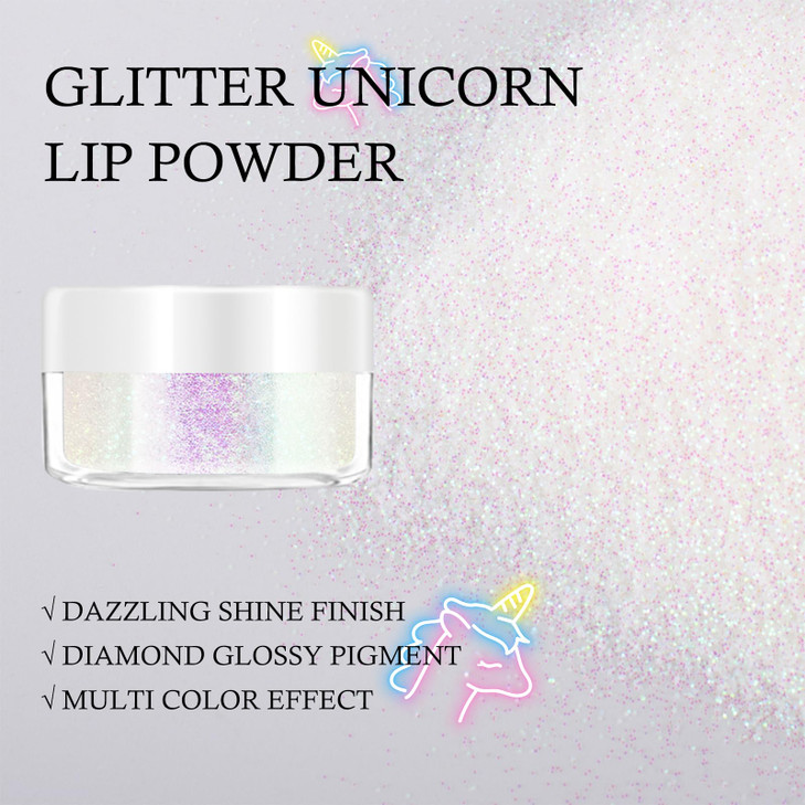 KYDA 3 Colors Glitter Lip Kit Diamond Metllic High Pigmented Powder for Lips Cosmetics Glitter Lips Makeupwith Lip Prime