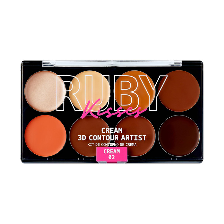 Ruby Kisses Flawless Finish with 3D Contour Cream Makeup Palette  Lightweight, Multi-Palette, Contouring Foundation, Creamy, Sculpt &Highlighting, D online at globaldelivered