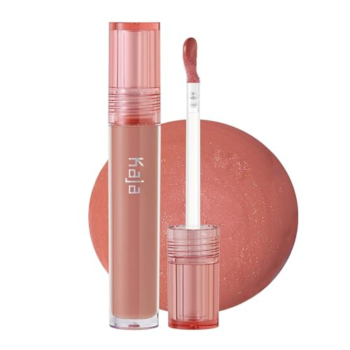 Kaja Lip Balm Gloss Shot 03 Honey Drizzle High Shine NonSticky with Jojoba Oil Sheer Hydrating Juicy Plumper Looking Non