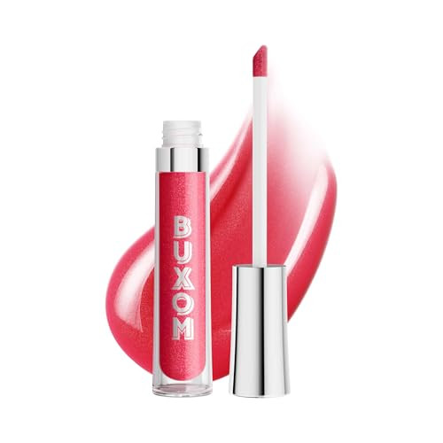 BUXOM FullOn Plumping Lip Polish Tinted Lip Plumper Gloss with Peptides Vitamin E HighShine Lip Gloss that Nourishes Veg