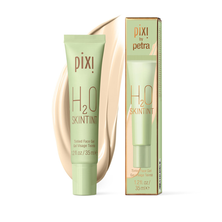 Pixi H2O SkinTint Tinted Gel Moisturizer Lightweight Hydrating WaterResistant Evens Tone Reduces Redness Cream 12 fl oz3