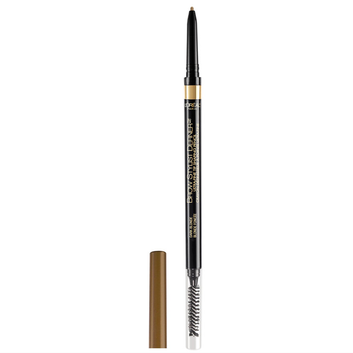 L'Oreal Paris Makeup Brow Stylist Definer Waterproof Eyebrow Pencil, Ultra-Fine Mechanical Pencil, Draws Tiny Brow Hairs and Fills in Sparse Areas an