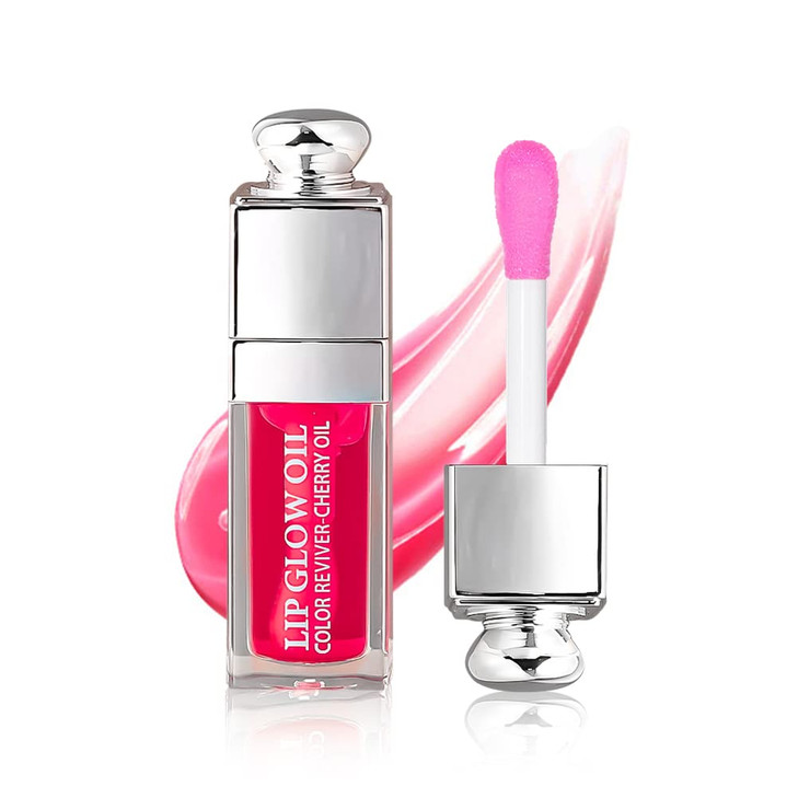 GECOMO Hydrating Lip Glow Oil Lip Oil Gloss Transparent Toot Tinted Nourishing Long Lasting Repairing Lightening Lip Lin