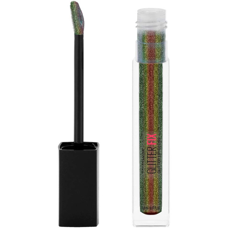 Maybelline New York Lip Studio Glitter Fix Glitter Lip Gloss Makeup Shadow Hunter 017 fl oz