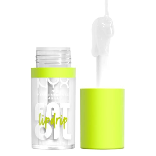NYX PROFESSIONAL MAKEUP Fat Oil Lip Drip Moisturizing Lip Oil Gloss Vegan Tinted Formula Up to 12 HR Hydration My Main C