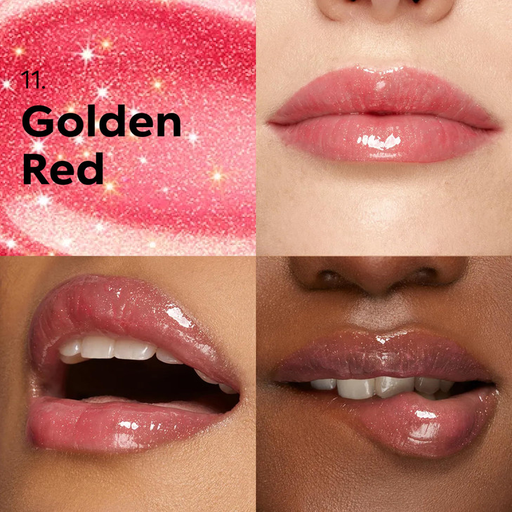 KIKO Milano 3D Hydra Lip Gloss High Shine Hydrating Plumping NonSticky Moisturizing Lip Makeup 11 Golden Red 65ml