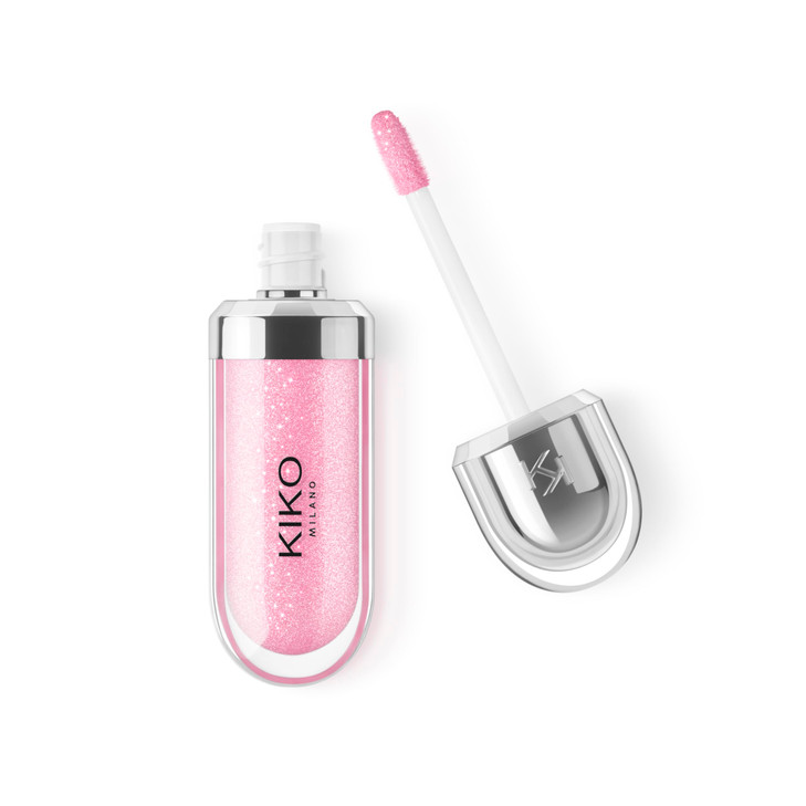 KIKO Milano 3D Hydra Lip Gloss High Shine Hydrating Plumping NonSticky Moisturizing Lip Makeup 05 Pearly Pink 65ml