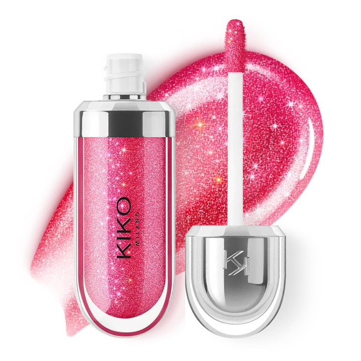 KIKO Milano 3D Hydra Lip Gloss High Shine Hydrating Plumping NonSticky Moisturizing Lip Makeup 10 Sparkling Strawberry 6