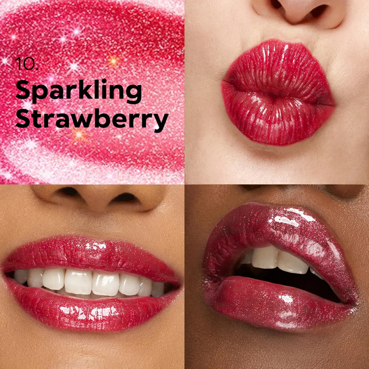 KIKO Milano 3D Hydra Lip Gloss High Shine Hydrating Plumping NonSticky Moisturizing Lip Makeup 10 Sparkling Strawberry 6