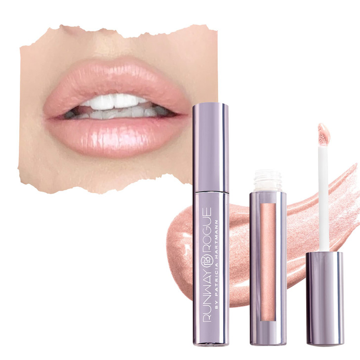 Runway Rogue LuxGloss Lip Gloss HighPigment Shimmery PaleNude Lip Gloss Photo Filter