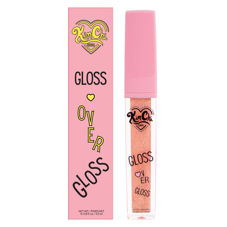 KimChiChic Beauty Gloss Over Gloss Shimmery MicroSparkle Lip Gloss To Wear Alone Or Over Lipstick FragranceFree Luscious