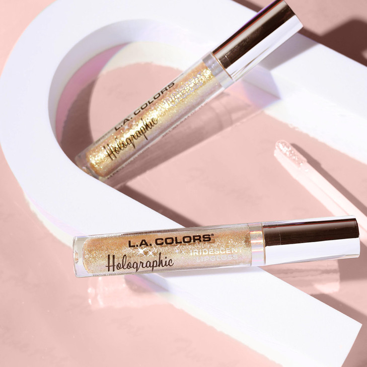 LA COLORS Holographic Iridescent Lipgloss Gold Rush CLG422