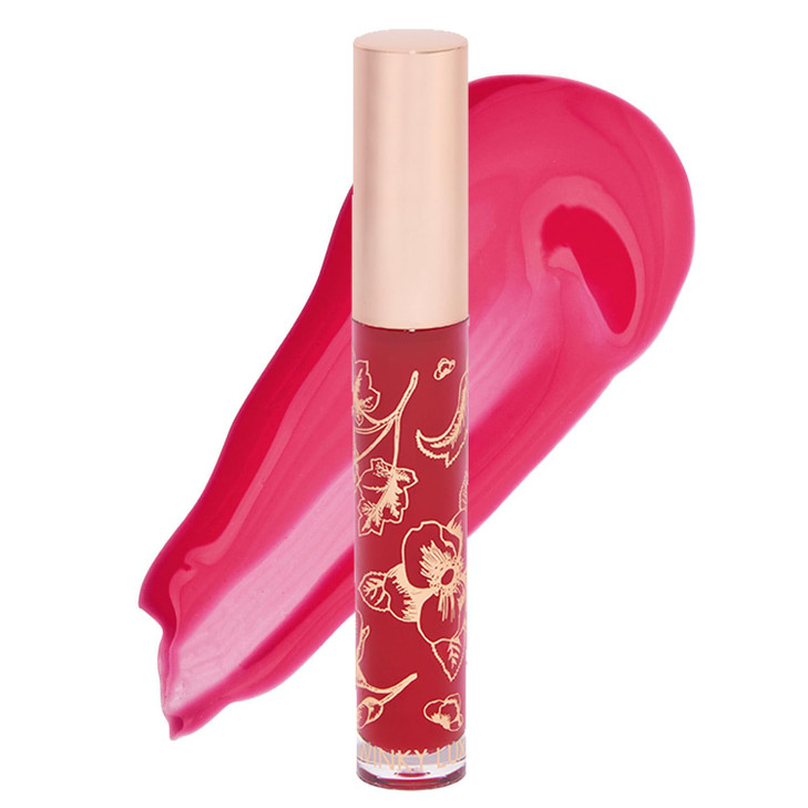 Winky Lux Raspberry Fruity Gloss pH Lip Stain Non Sticky Lip Gloss Tinted Lip Oil Lip Lacquer Yummy Fruit Lip Gloss Jojo