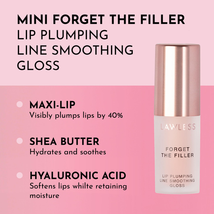 LAWLESS Womens Mini Rosy Outlook Lip Plumper Rosy 0058 Fl Oz