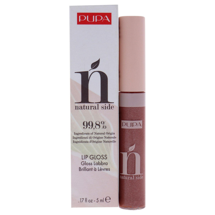 Pupa Milano Natural Side Lip Gloss Ultra Radiant Effect With 998 Ingredients of Natural Origin Comfortable and NonSticky