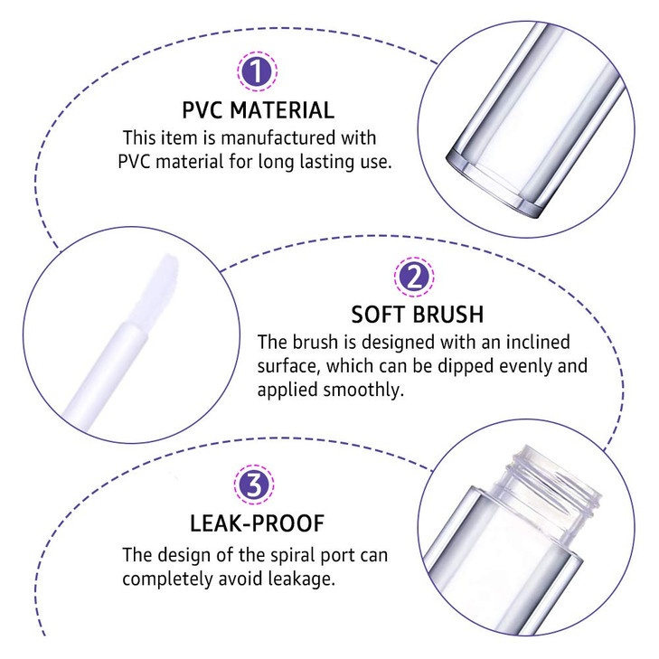 AMORIX 20 Pack Diamond Lip Gloss Tubes with Wand 5ml Empty Rhinestone Cute Lipgloss BottlesContainers Crystal Lip Gloss