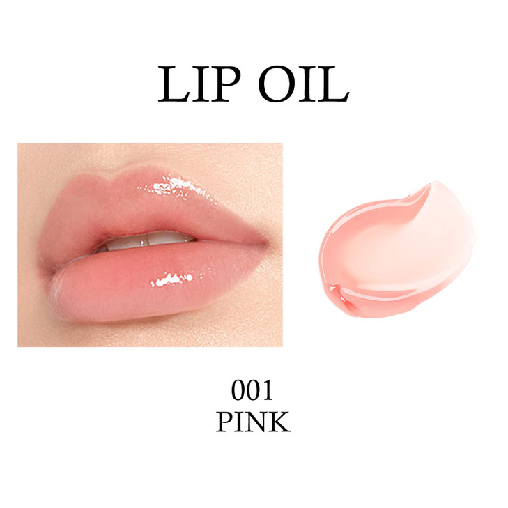 KYDA Hydrating Lip Glow Oil Moisturizing Lip Oil Glossy Transparent Plumping Lip Gloss Tinted Lip Oil for Lip Care and D