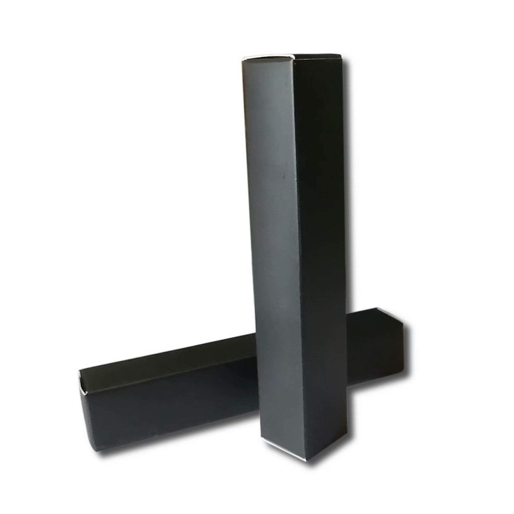 ANZKA 50 Pcs Empty Lip Gloss Box 472x078x078 inch Mascara Tube Packaging Matte Texture Black Lipgloss Kraft Paper Case G