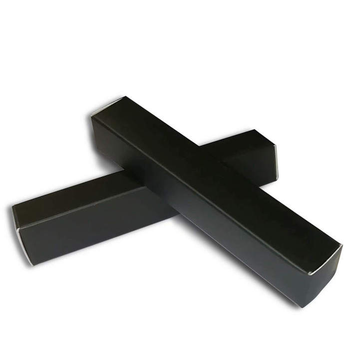 ANZKA 50 Pcs Empty Lip Gloss Box 472x078x078 inch Mascara Tube Packaging Matte Texture Black Lipgloss Kraft Paper Case G