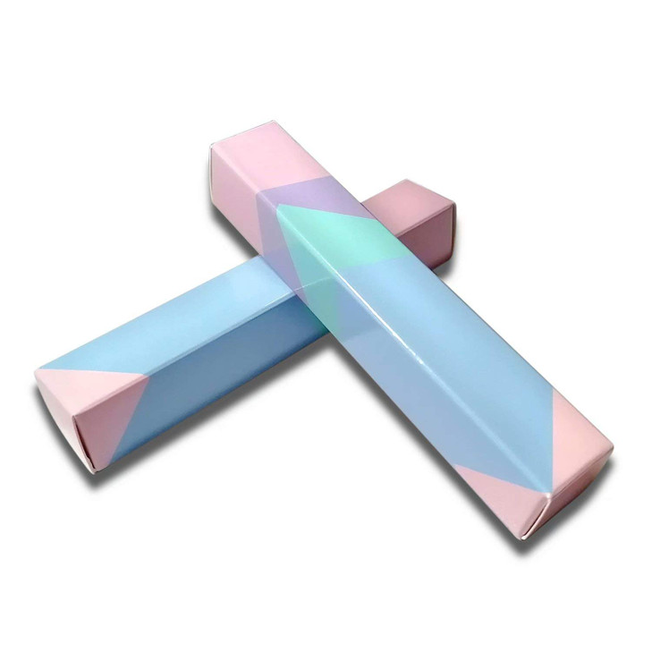 ANZKA 50 Pcs Lip Gloss Packaging 472x078x078 inch Empty Mascara Wand Tube Boxes Light Pink Blue Long Lipgloss Case Lip G
