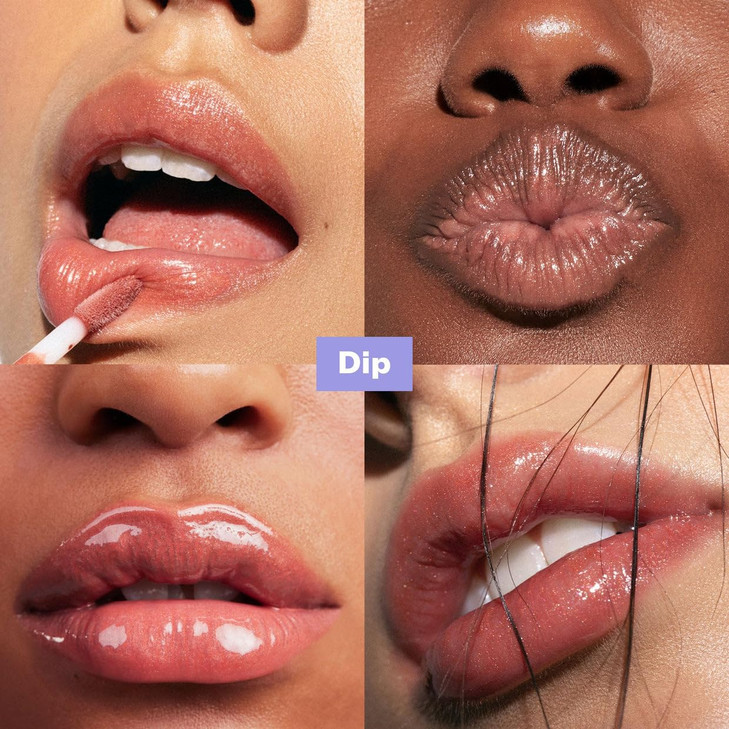 Kosas Wet Lip Oil Gloss Hydrating Lip Plumping Treatment with Hyaluronic Acid Peptides NonSticky Finish Dip