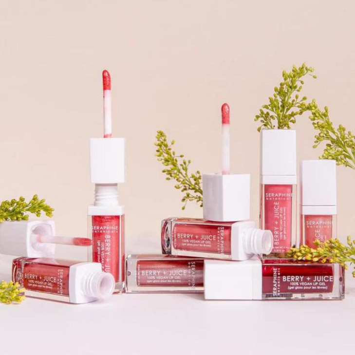 Seraphine Botanicals Berry Juice 100 Vegan Lip Gel Tinted Gloss 020 fl oz Rose Currant