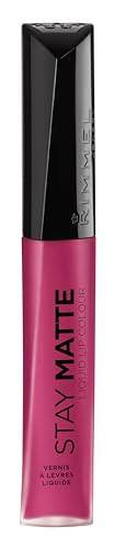 Rimmel London Stay Matte Liquid Lip Color with Full Coverage KissProof Waterproof Matte Lipstick Formula that Lasts 12 H