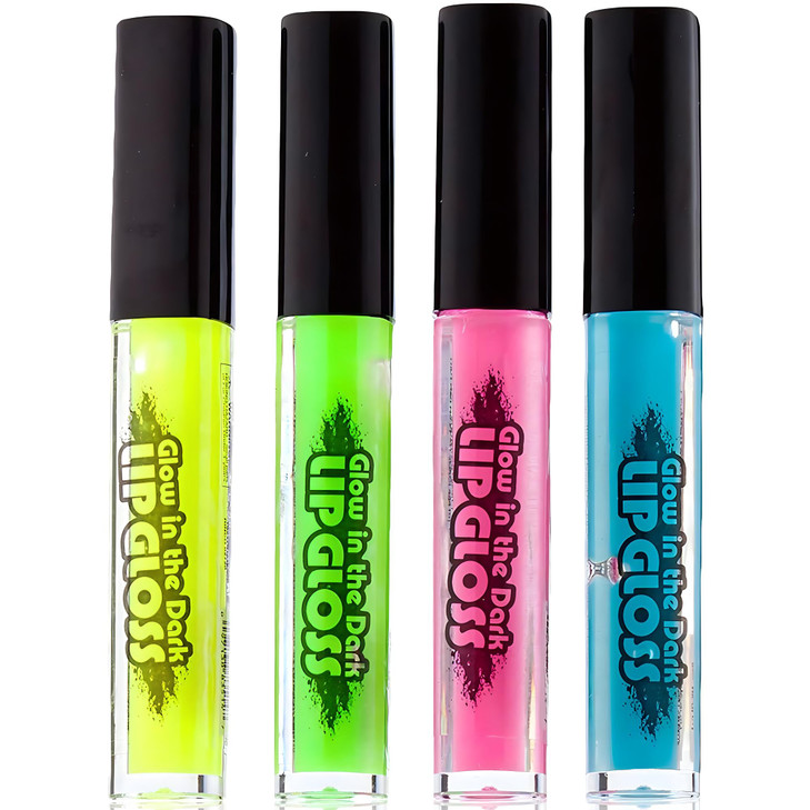 Rhode Island Novelty Assorted Color Glow In The Dark Lip Gloss 4