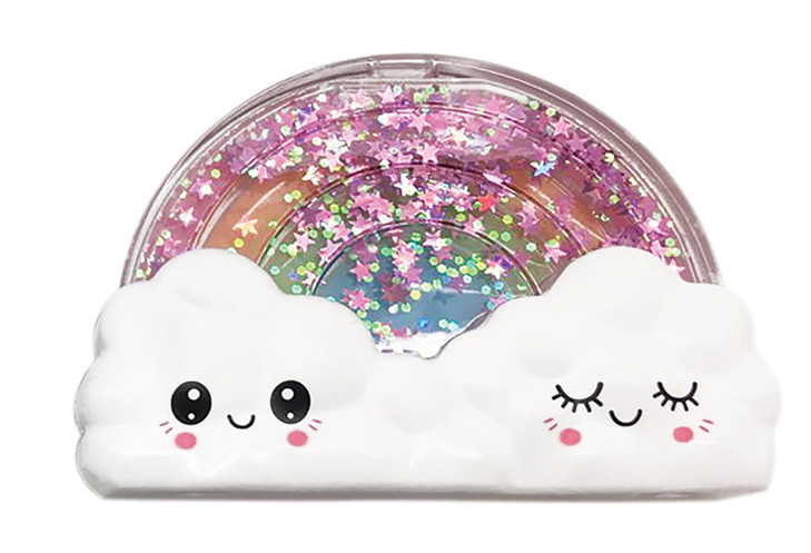 iscream Happiest Rainbow Strawberry Scented Solid Lip Gloss in Glitter Case