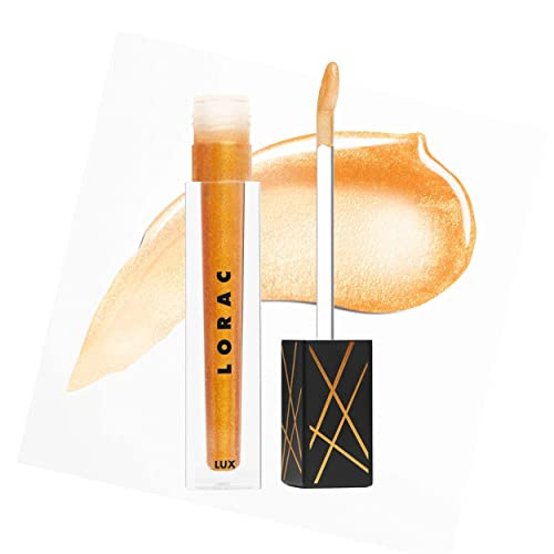 LORAC LUX Diamond Lip Gloss Genuine Diamond Dust NonSticky Sundrenched Orange