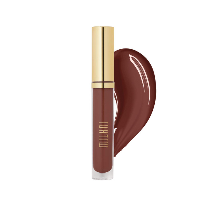 Milani Amore Shine Liquid Lip Color Temptation 01 Ounce CrueltyFree Nourishing Lip Gloss with a High Shine LongLasting F