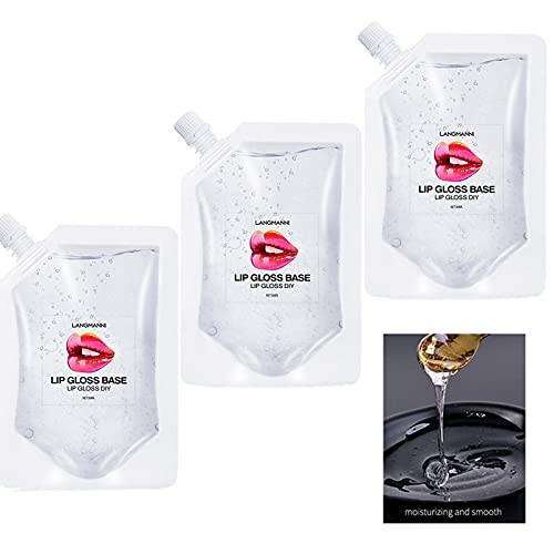 BIOKUSY Lip Gloss Base 150ML Clear Moisturizing Versagel Base Gel for DIY Handmade Lip Gloss Lipstick Ingredient Safety