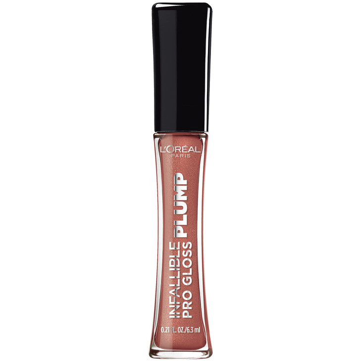 LOreal Paris Infallible Pro Gloss Plump Lip Gloss with Hyaluronic Acid Long Lasting Plumping Shine Lips Look Instantly F