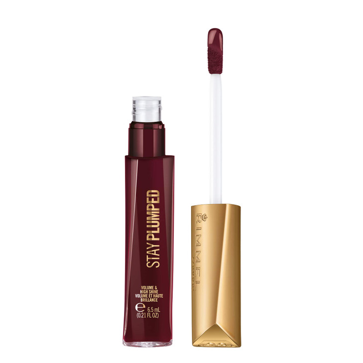 Rimmel Stay Plumped Lip Gloss 841 Bittersweet Plum Pack of 1