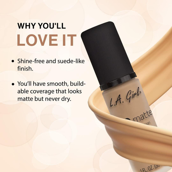L.A. Girl PRO.Matte Foundation, Bisque GLM672 online at globaldelivered