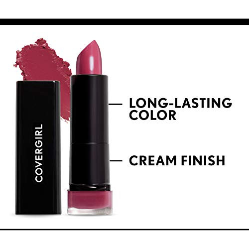 COVERGIRL Exhibitionist Lipstick Cream Sweetheart Blush 390 Lipstick Tube 012 OZ Pack of 1