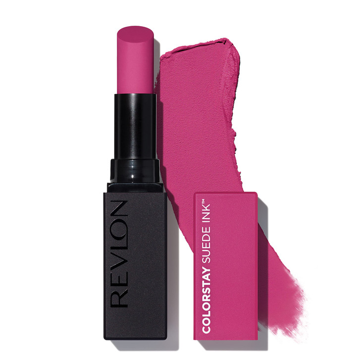 Revlon Lipstick ColorStay Suede Ink Builtin Primer Infused with Vitamin E Waterproof Smudgeproof Matte Color 010 Tunnel