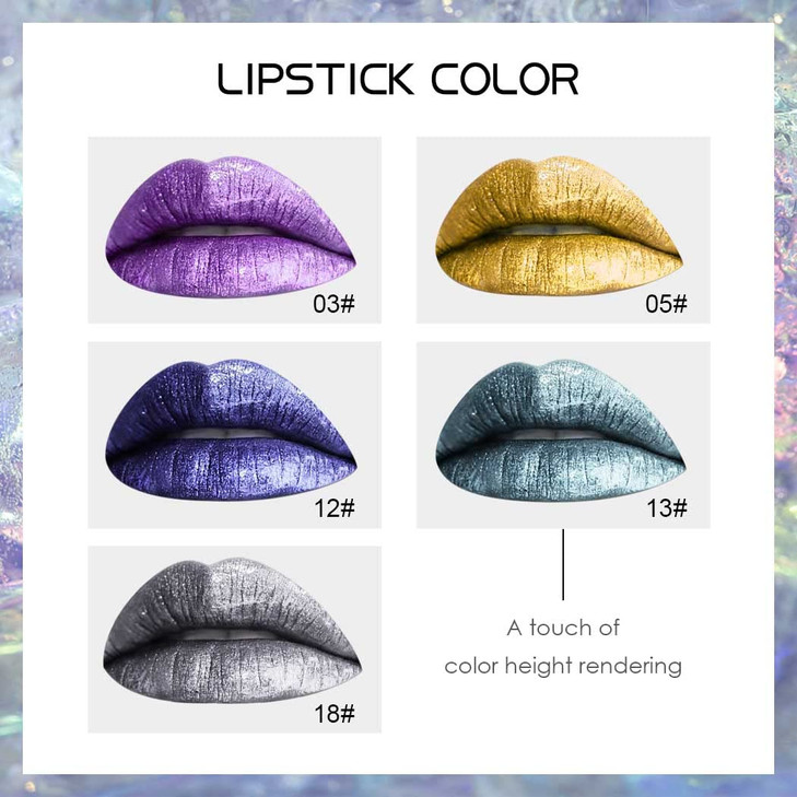 Kilshye Glitter Lipstick Matte Liquid Lipsticks Metallic Lip Glaze High Pigment Lipgloss Long Lasting Waterproof Lip Mak