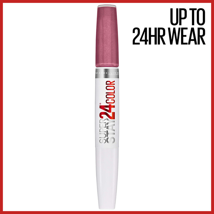 Maybelline Super Stay 24 2Step Liquid Lipstick Makeup Long Lasting Highly Pigmented Color with Moisturizing Balm Perpetu