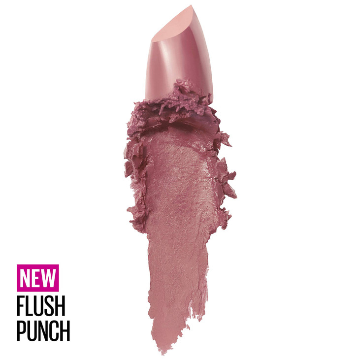 Maybelline Color Sensational Lipstick Lip Makeup Cream Finish Hydrating Lipstick Flush Punch Nude Pink 1 Count