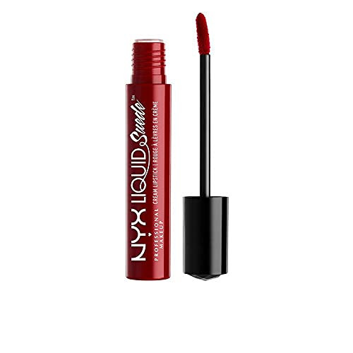 NYX PROFESSIONAL MAKEUP Liquid Suede Cream Lipstick Cherry Skies Deep Wine Red