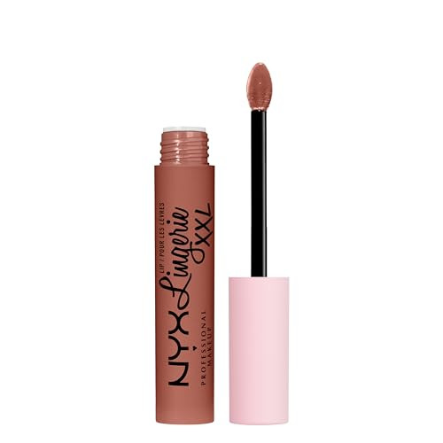 NYX PROFESSIONAL MAKEUP Lip Lingerie XXL Matte Liquid Lipstick Candela Babe Warm Rose Nude