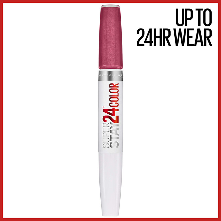 Maybelline Super Stay 24 2Step Liquid Lipstick Makeup Long Lasting Highly Pigmented Color with Moisturizing Balm Timeles