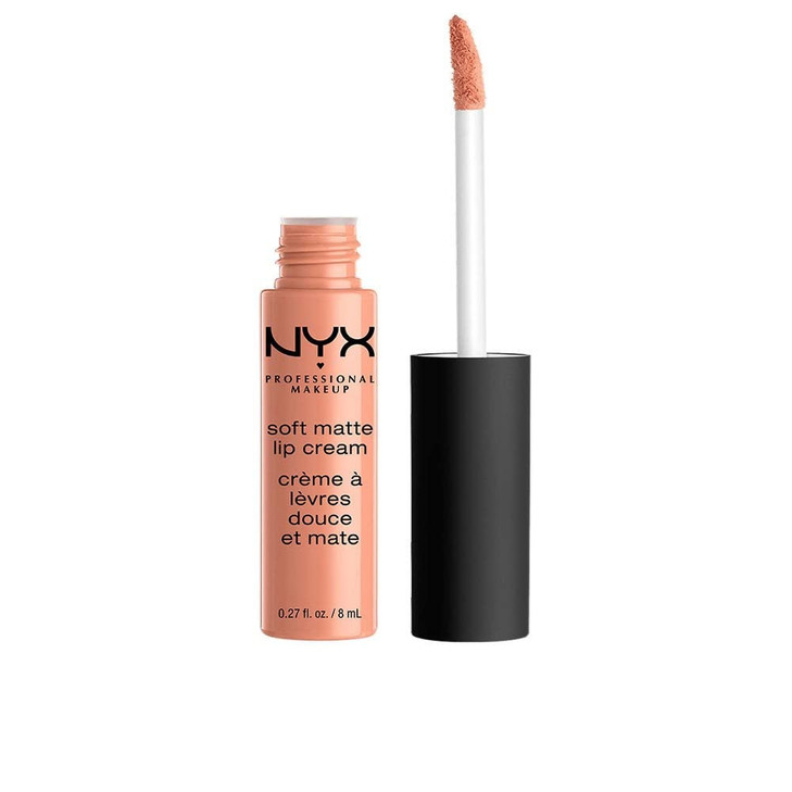 NYX PROFESSIONAL MAKEUP Soft Matte Lip Cream Lightweight Liquid Lipstick Athens Matte Peach Beige
