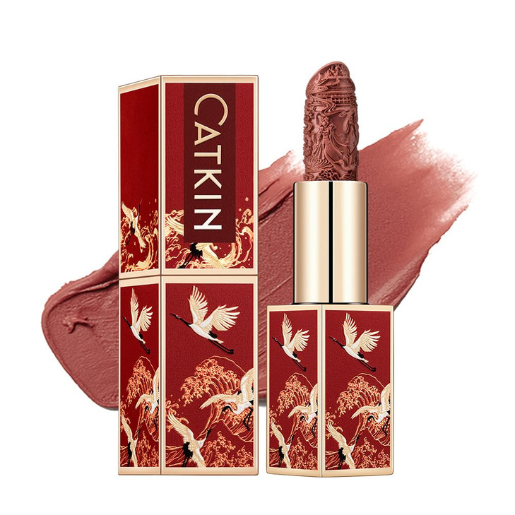 Catkin SemiMatte Lipstick Hydrating High Impact Color Infused with Vitamin E and Avocado Oil Smooth Soft Texture Long La